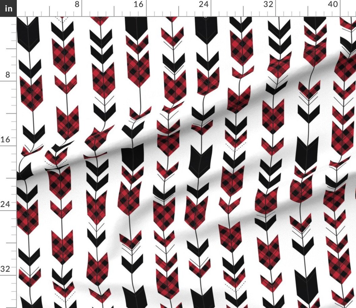 Buffalo Plaid Fabric Fletching Arrows Buffalo Plaid the Etsy