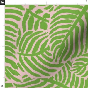 Green Frond Apparel Fabric - Vintage Palm Beach by theprimefloridian - Tree Citron Florida Preppy Coastal Clothing Fabric by Spoonflower image 3