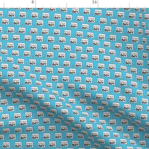 Birthday Cakes Blue Its A Boy Fabric - Birthday Boy - Small By Arrowandtheheart - Birthday Cotton Fabric By The Yard With Spoonflower