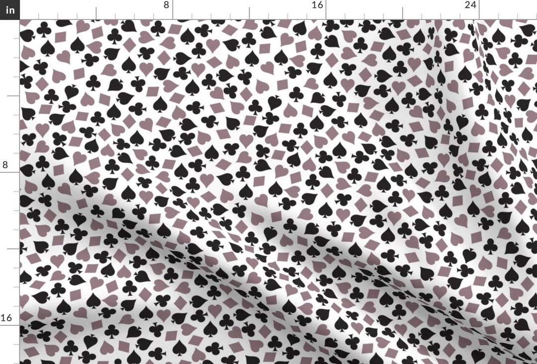 Playing Cards Fabric - Playing Cards Mixed by Kociara- Playing Cards ...