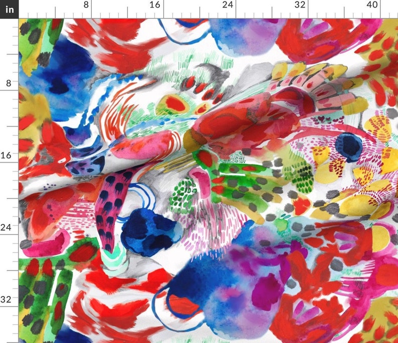 Abstract Fabric Bohemian Rhapsody for Topstitch Atl by - Etsy