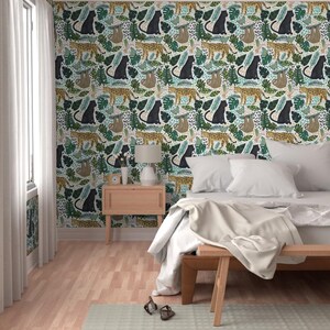 Rain Forest Wallpaper - Emerald Rain Forest Animals By Tangerine-Tane - Custom Printed Removable Self Adhesive Wallpaper Roll by Spoonflower image 5