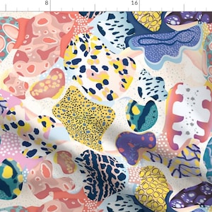 Sea Slug Colorful Fabric - Sea Slug Animal Print - Fat Quarter Scale By Bound Textiles - Animal Cotton Fabric By The Yard With Spoonflower