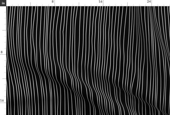 Striped Fabric - Jack Stripe by Ellegarrettdesigns - Nightmare