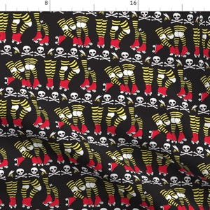 Black Roller Derby Fabric - Derby Legs Black The Killer Beesocks! By Beesocks - Roller Derby Cotton Fabric By The Yard With Spoonflower