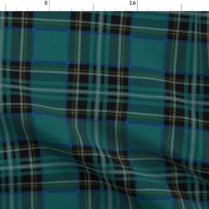 Plaid Fabric - Classic Plaid Vincent By Peacoquettedesigns - Dark Plaid Tartan Apparel Home Decor Cotton Fabric By The Yard With Spoonflower