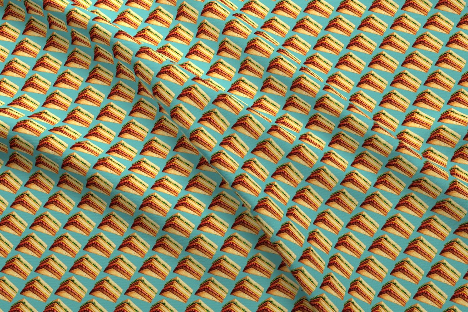 Novelty Food Fabric Cheese Sandwich By Kellygilleran Retro Etsy