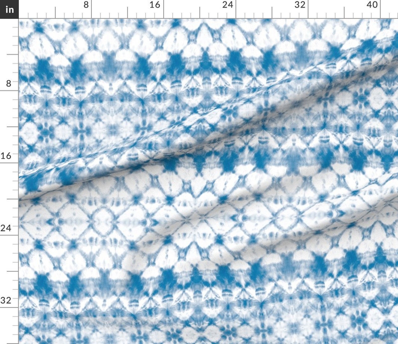 Shibori Print Fabric Shibori by Michellemathis Blue and Etsy India