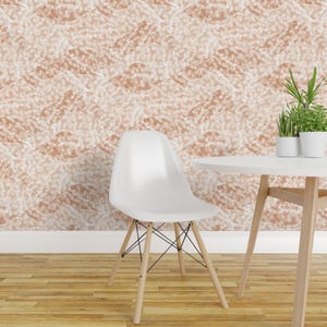 Calm Neutral Peel and Stick Wallpaper - Abstract Waves Warm Minimalism Sand - Removable Wall Decor Art - Cloudy Serene by gingerandcardamome