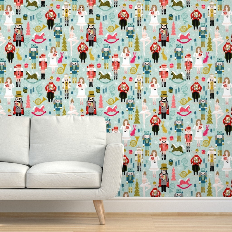 Nutcracker Wallpaper Large Xmas Holiday Christmas by Andrea - Etsy