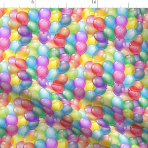May include: A seamless pattern of colorful balloons in shades of pink, purple, blue, green, yellow, and red. The balloons are arranged in a random pattern and overlap each other, creating a festive and celebratory feel.