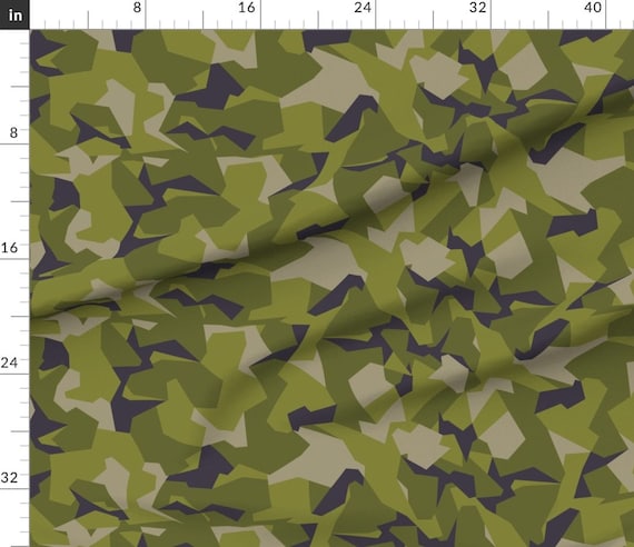 FREE SHIPPING!!! Army Green Charcoal Camouflage Pattern Printed on Cotton  Lycra Fabric, DIY Projects by the Yard - PRINT FABRIC