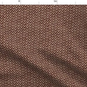 Brown Moose Heads Nature Fabric - Moose Antlers Earth Brown-Mini By Sarah Treu - Nature Cotton Fabric By The Yard With Spoonflower