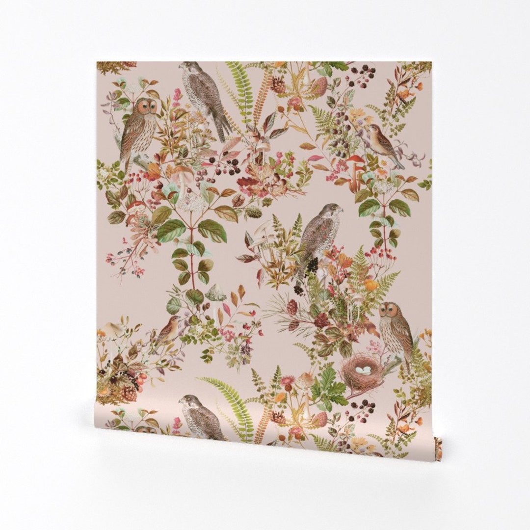 Woodland Birds Wallpaper Birds in Woods by Thistleandfox Romantic
