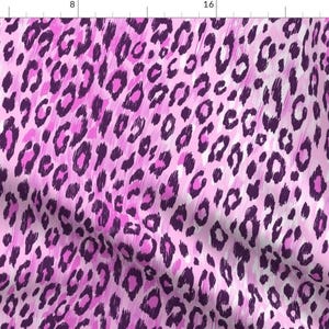 Pink Leopard Print Fabric - Leopard Fur In Pink Colors By Ybt - Jaguar Leopard Animal Print Pink Cotton Fabric By The Yard With Spoonflower
