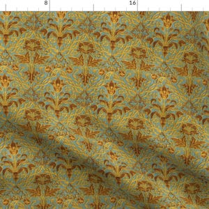Victorian Fabric - Victorian Upholstery By Unseen Gallery Fabrics - Art Nouveau Vintage Tapestry Cotton Fabric By The Yard With Spoonflower