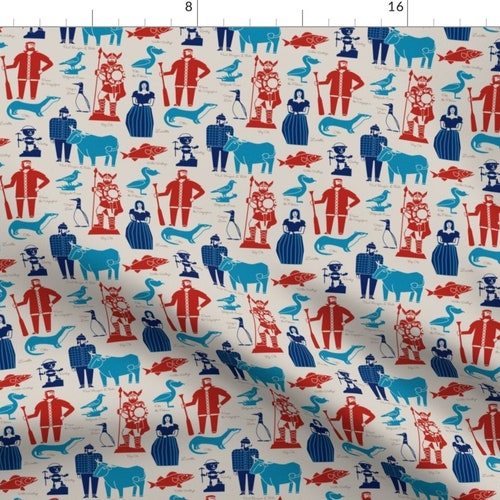 Minnesota Fabric Minnesota Icons by Cindylindgren Paul Etsy