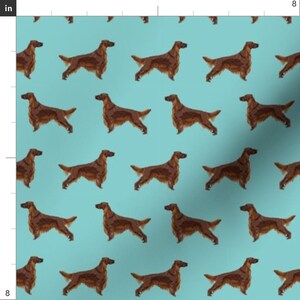 Blue Irish Setter Fabric - Irish Setter Dog Breed Fabric Pattern Simple By Petfriendly - Pet Cotton Fabric By The Yard With Spoonflower image 3
