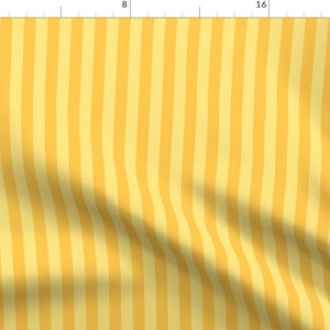 Easter Fabric - Yellow Stripes By Suziedesign - Easter Vertical Yellow Mustard Stripes Home Decor Cotton Fabric By The Yard With Spoonflower