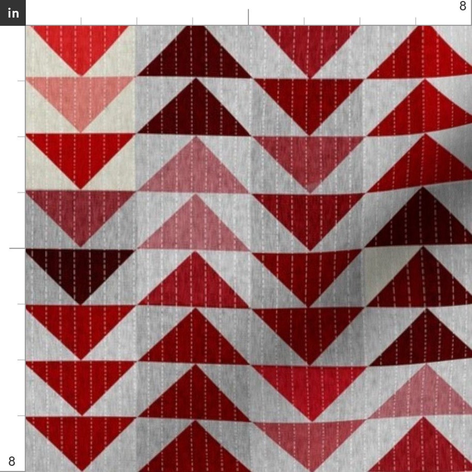 Triangle Fabric Tribal Quilt in Crimson by Nouveau Etsy
