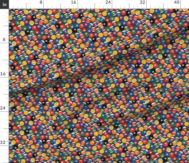 Billiard Balls Fabric billiard Bowls by Leventetladiscorde Etsy