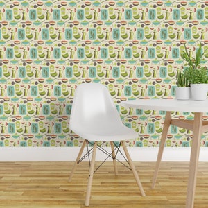 Vintage Kitchen Wallpaper - In The Kitchen - Cream By Studiojenny - Custom Printed Removable Self Adhesive Wallpaper Roll by Spoonflower image 4