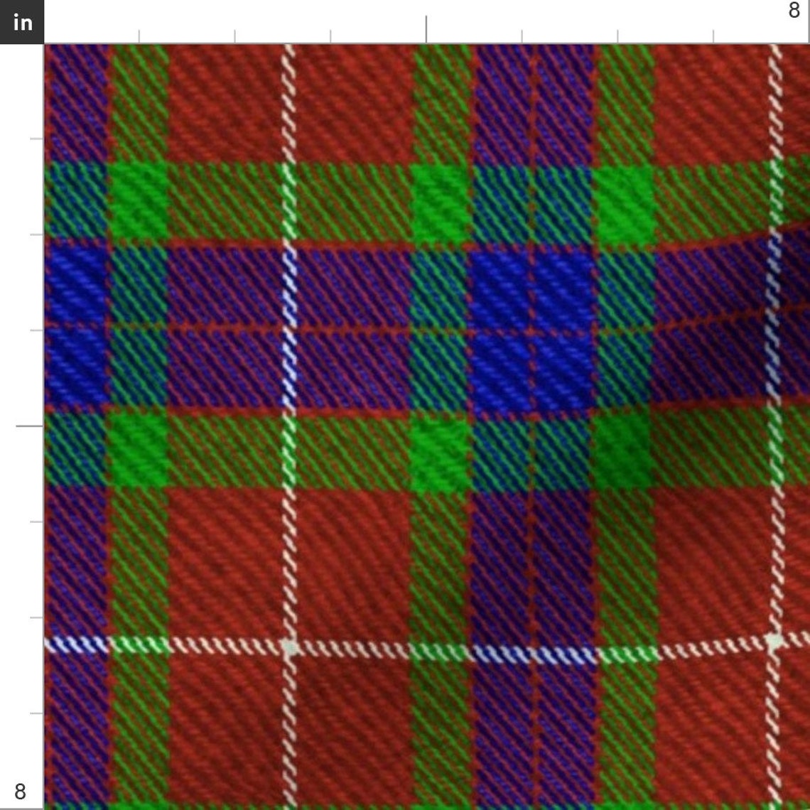 Traditional Tartan Fabric Fraser Plaid by Etsy