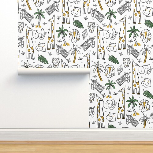 Nursery Safari Wallpaper Safari by La Fabriken Nursery Etsy