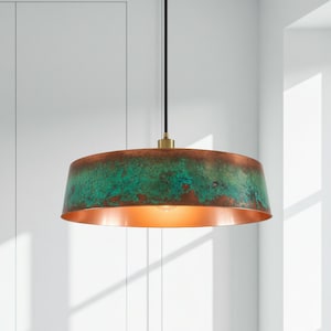 Handmade Moroccan Copper Dome Pendant Light, Hammered Ceiling Fixture, Rustic Kitchen Island Lighting, Copper Chandelier Decor