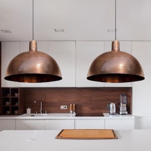 Set of 2 Oxidized pendant Copper Patina Light,Copper Patina Lamp, Hanging Pendant Lighting, Kitchen Island Lighting, Ceiling Light Fixture