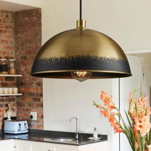 Oxidized pendant Copper Patina Light,Copper Patina Lamp, Hanging Pendant Lighting, Kitchen Island Lighting, Ceiling Light Fixture
