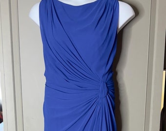 NWOT Tadashi Shoji drapey gown in electric blue Size 16