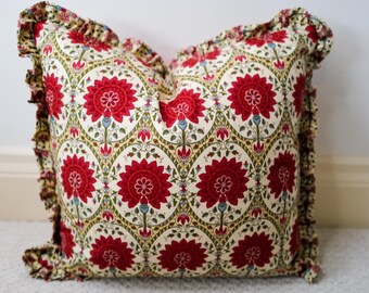 Pierre Frey TAJMAHAL/Nicole Fabre pillow - ruffle/Ready to ship