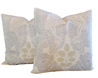 Pair Christopher Farr Belle De Nuit 18” pillow covers/Ready to ship
