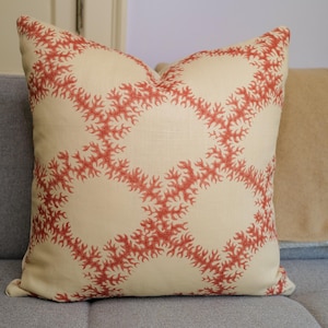 Soane Seaweed Lace– Ivory Linen/Made to Order pillow cover