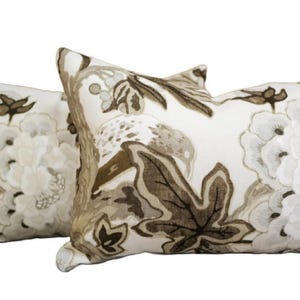 Pair Designer 12x19 floral pillow covers/Ready to ship