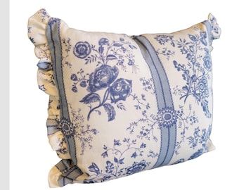 Raoul Textiles 16x 18” pillow cover/Ready to ship/Side Ruffles