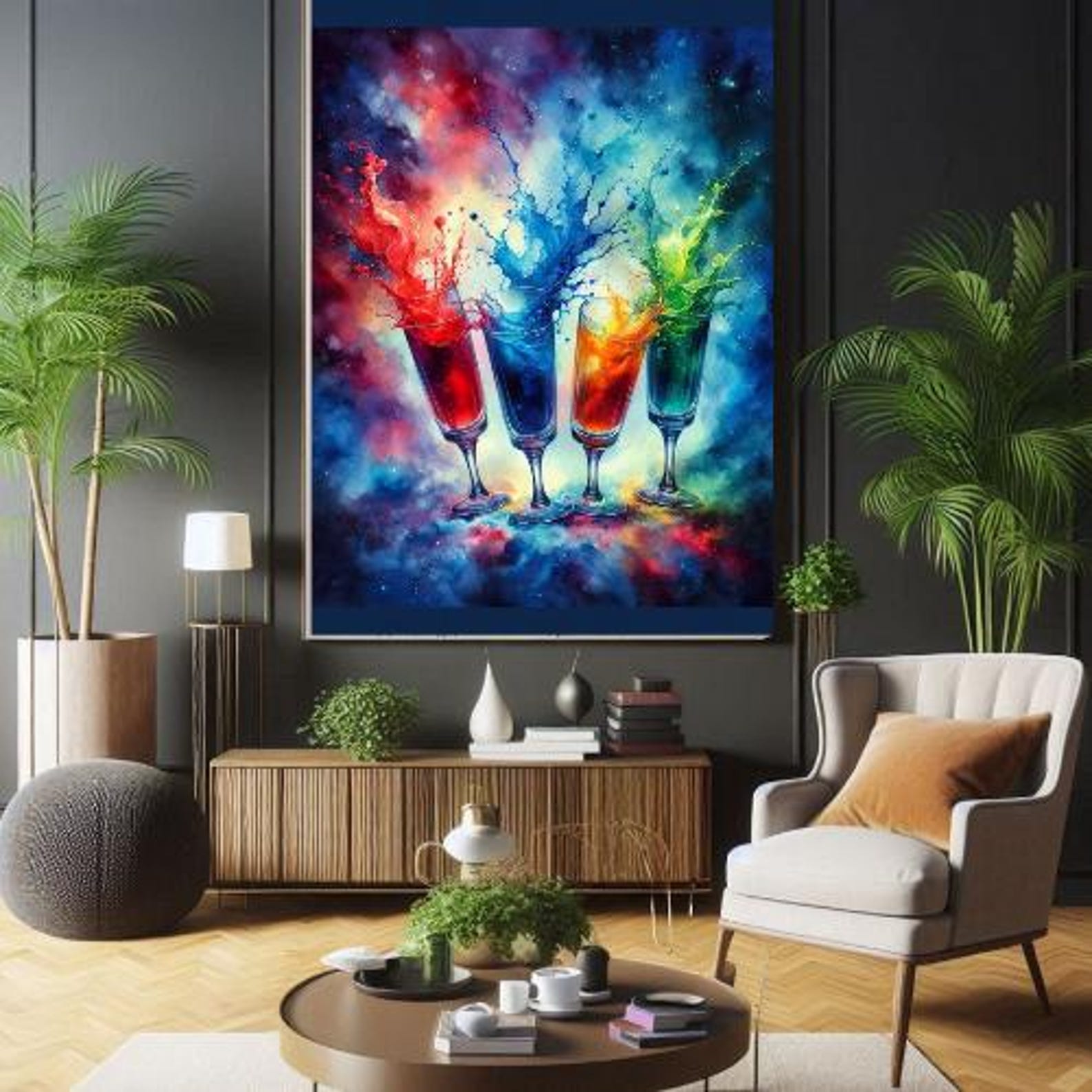 2025 New Color Splash Glasses Printable Abstract Watercolor Drink Wall Il 1588xN.6318351363 8p9r