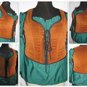 Spice Chenille Wench Bodice - brntap19 - Odd Bodkin