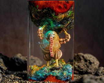 Esquie Dancing E33 Resin Lamp | Clair Obscur Expedition 33 LED Lamp| Handmade Resin Figure Light | Gamer Room Decor, Birthday Gift