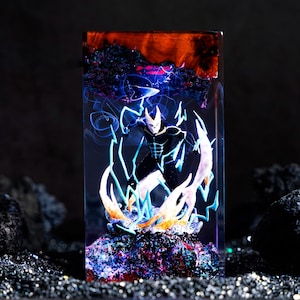 Kaiju-Inspired Resin Lamp | Handmade LED Monster Art Lamp | Dynamic Resin Figure Light | Gift for Anime Fans | Gamer Room Decor