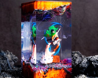Levi Ackerman AOT Resin Lamp, Anime Night Light, Gift For Fan