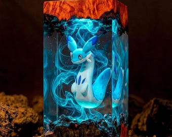 Chillet Ignis From Palworld Resin Lamp,  Epoxy Resin Night Light, Halloween Decor, Birthday Gift For Her
