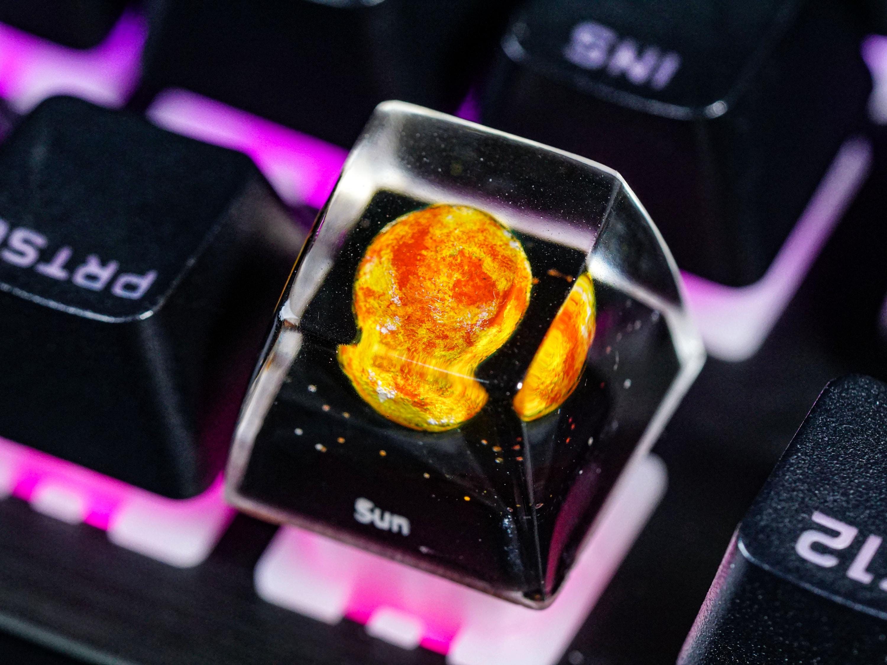 BUY 3 GET 1 Planet Keycap Set, Solar System Galaxy Universe Keycaps ...