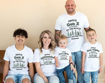 Generational Christmas Family Shirts, Funny Christmas Shirts for Every Generation, Matching Family Christmas Shirts, Family Reunion Shirts