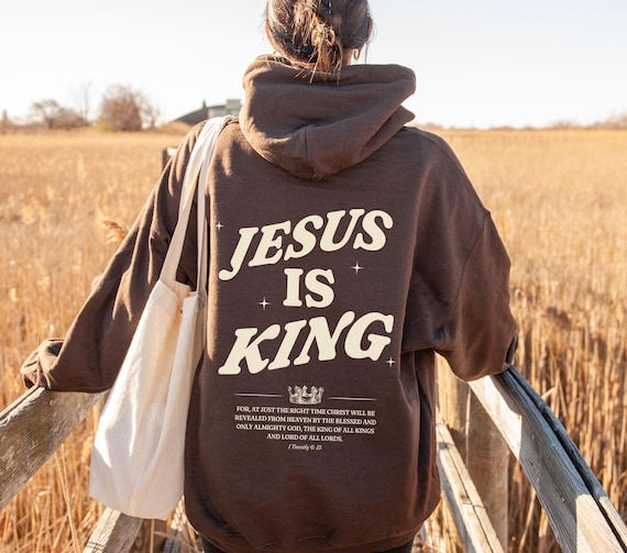 Jesus is King Hoodie, Jesus Hoodie, Jesus Sweatshirt, Christian Apparel, Christian Merch, Christian Streetwear, Jesus Clothes, Unisex Gift