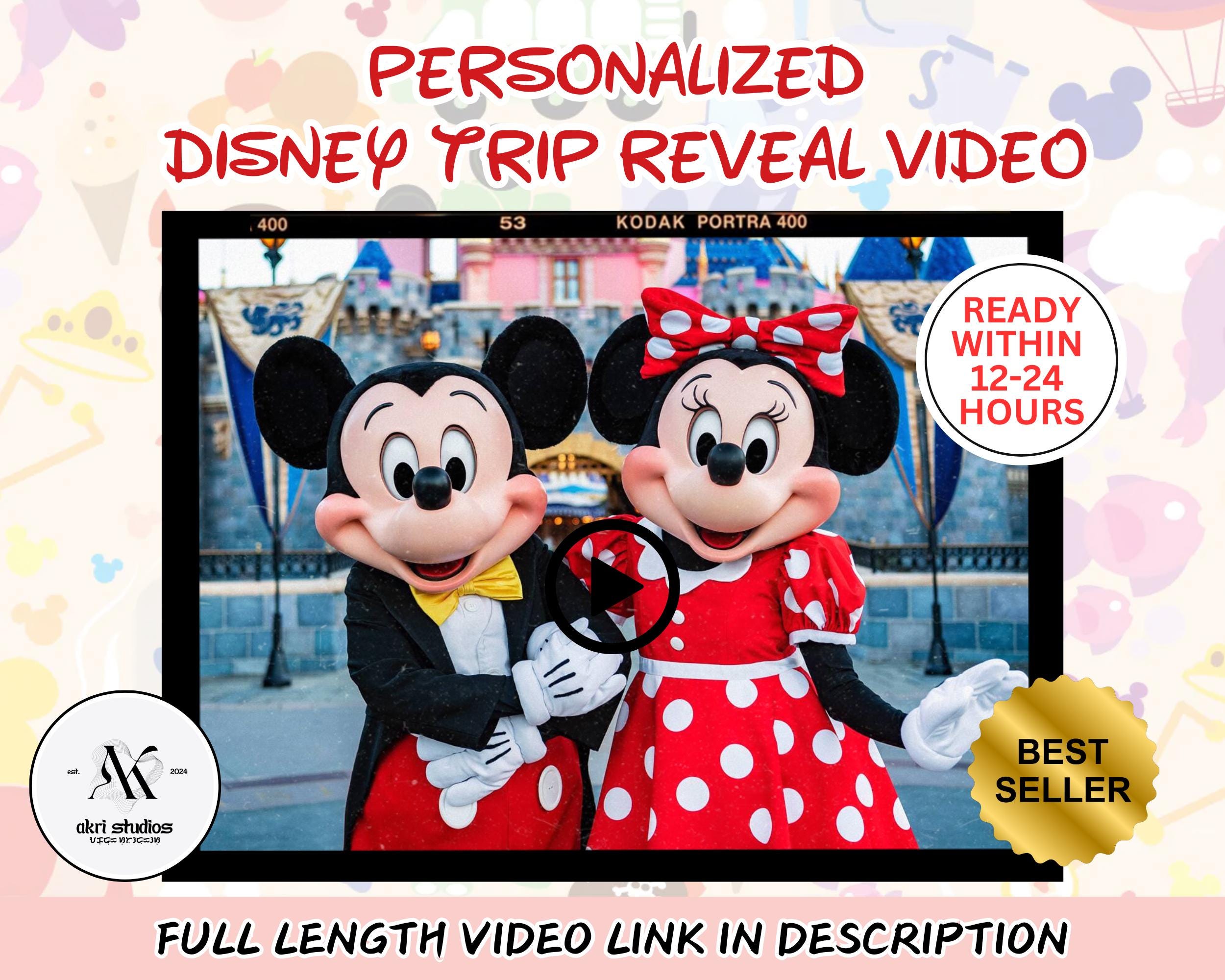 Disneyland Personalized Surprise Video Message, Custom Disneyland Personalized Surprise Video Message, Custom