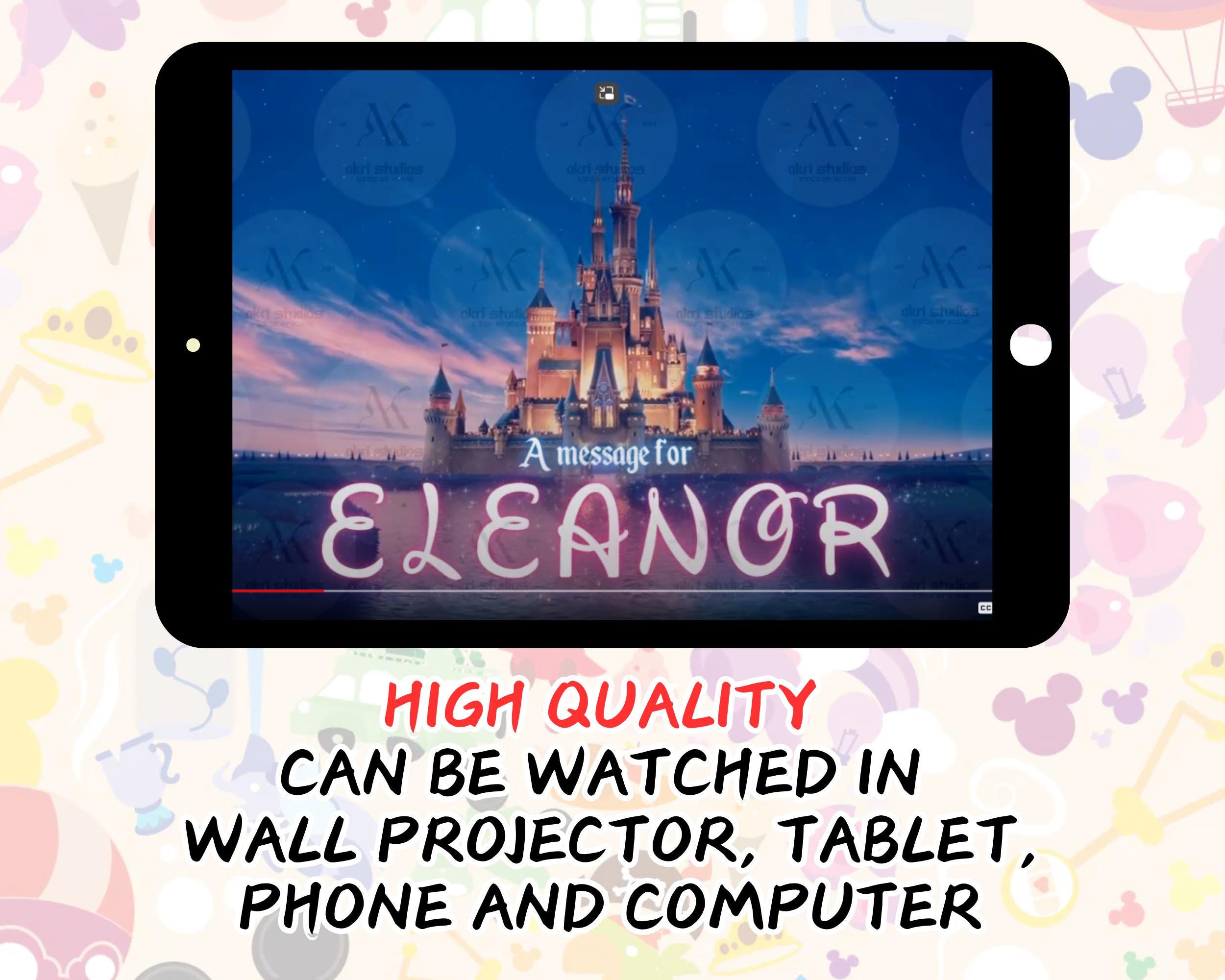 Disneyland Personalized Surprise Video Message, Custom Disneyland Personalized Surprise Video Message, Custom