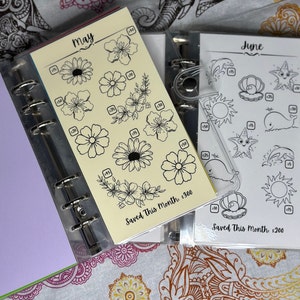 Creative Monthly Saving Challenge Binder