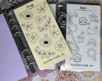 Creative Monthly Saving Challenge Binder